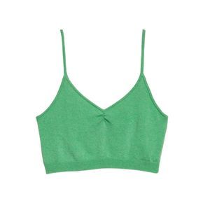 Le Superbe Hailey Sweater Top Tank in Green Size L